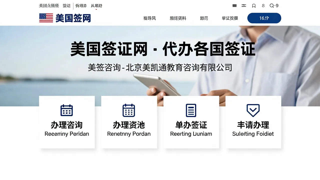 美国签证网 首页主视觉